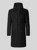 CG - Club of Gents Mantel mit Kapuze Modell 'MARNI' Black