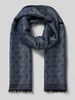 Emporio Armani Schal aus Viskose-Modal-Mix Modell 'STOLA' Dunkelblau