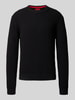 HUGO Regular Fit Strickpullover aus reiner Baumwolle Modell 'SRIBBEN_1' Black