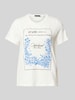 Weekend Max Mara T-Shirt mit Motiv- und Label-Print Modell 'TEIERA' Weiss