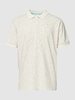 Esprit Poloshirt mit Streifenmuster Türkis