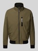 s.Oliver RED LABEL Regular Fit Outdoor-Jacke mit Stehkragen und Kontrast-Details Oliv