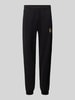 EA7 Emporio Armani Sweatpants met elastische band, model ‘SPRAY’ Zwart