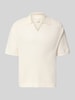 CK Calvin Klein Regular fit poloshirt met V-hals Offwhite