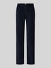 Brax Slim fit corduroy broek in 5-pocketmodel, model 'Carola' Marineblauw