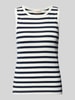 FREE/QUENT Tanktop in Ripp-Optik Modell 'Effy' Dunkelblau