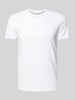 s.Oliver BLACK LABEL T-Shirt mit Rundhalsausschnitt Weiss