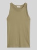 Marc O'Polo Slim Fit Top aus reiner Baumwolle Oliv