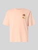 JACK & JONES t-shirt o kroju relaxed fit z nadrukiem z motywem model 'Vintage' Morelowy