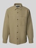 Marc O'Polo Loose Fit Overshirt aus reiner Baumwolle Oliv