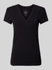 ARMANI EXCHANGE T-Shirt mit V-Ausschnitt Black