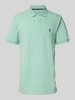 Polo Ralph Lauren Tailored Fit Poloshirt mit Logo-Stitching Mint