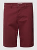 REVIEW Bermudas mit Paspeltaschen Bordeaux Rot
