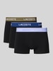 Lacoste Boxershort van katoenmix in set van 3 Violet
