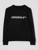 Jack & Jones Sweatshirt met logo, model 'Clean' Zwart