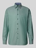 ETERNA Modern fit zakelijk overhemd met kentkraag Groen