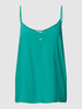Vila Top van pure viscose met spaghettibandjes Petrol