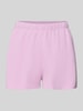 American Vintage Sweatshorts met elastische band Model 'TUBAY' Lila