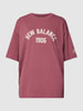 New Balance Oversized T-shirt met labelprint Donkerrood
