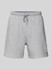 Tommy Jeans Regular Fit Sweatshorts aus Alpaka-Mix mit Logo-Stitching Hellgrau Melange