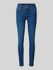 Liu Jo White High Waist Jeans mit Gesäßtaschen Dunkelblau