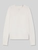 BOSS Orange Regular Fit Strickpullover aus Woll-Mix mit Alpaka Modell 'C_FESPERANASY' Offwhite
