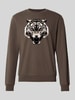 Antony Morato Regular fit sweatshirt met dierenprint Olijfgroen