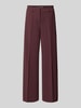 ONLY Regular Fit Weite Hose mit Bügelfalten Modell 'KALINA' Bordeaux