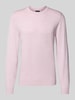 MCNEAL Gebreide pullover met ribboorden Lichtroze gemêleerd