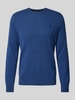 Polo Ralph Lauren Strickpullover aus Lanawolle mit Rundhalsausschnitt Blau