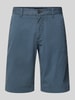 Marc O'Polo Regular Fit Shorts aus weichem Baumwoll-Mix Modell 'RESO JOGGER' Blau