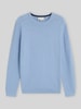 Tom Tailor Regular Fit Pullover mit Crew Neck Kragen Blau