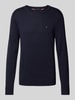 Tommy Hilfiger Strickpullover mit Logo-Stitching Marine