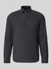 Marc O'Polo Shaped Fit Freizeithemd aus reiner Baumwolle Anthrazit Melange
