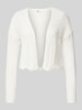 Only Regular Fit Bolero aus Ajour-Strick Modell 'NOLA' Offwhite