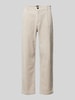 BOSS Orange Relaxed Fit Cordhose mit Bundfalten Modell 'Chino-Shyne' Sand