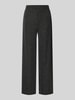 Only Wide Leg Hose mit elastischem Bund Modell 'CAROL' Metallic Black