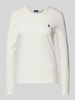 Polo Ralph Lauren Longsleeve mit Label-Stitching Weiss