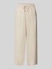 Toni Dress Wide Fit Leinenhose in 3/4-Länge Beige