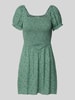 Only Tailliertes Minikleid aus reiner Viskose Modell '30 BERYL' Tuerkis Melange