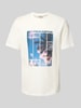 Only & Sons Regular Fit T-Shirt mit Motiv-Print Weiss