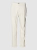 MCNEAL Tapered Fit Stoffhose mit Strukturmuster Offwhite