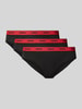 HUGO Slip mit Label-Print im 3er-Pack Black