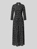 YAS Maxi-jurk van pure viscose model 'Savanna' Zwart