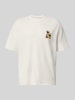 HUGO t-shirt o kroju regular fit z czystej bawełny model 'Detzi' Biały