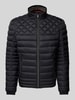 Christian Berg Men Steppjacke mit Reißverschlusstaschen Black