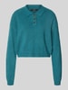 Vero Moda Regular fit pullover met polokraag, model 'EXCITING' Petrol