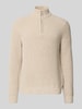 ONLY & SONS Regular fit schipperstrui met korte ritssluiting model 'JOIN' Beige