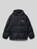 Quiksilver Regular fit gewatteerd jack met logo-applicatie, model 'Cold Days' Zwart