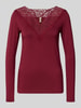 Soyaconcept Regular fit shirt met lange mouwen van lyocellmix, model 'Marica' Bordeaux